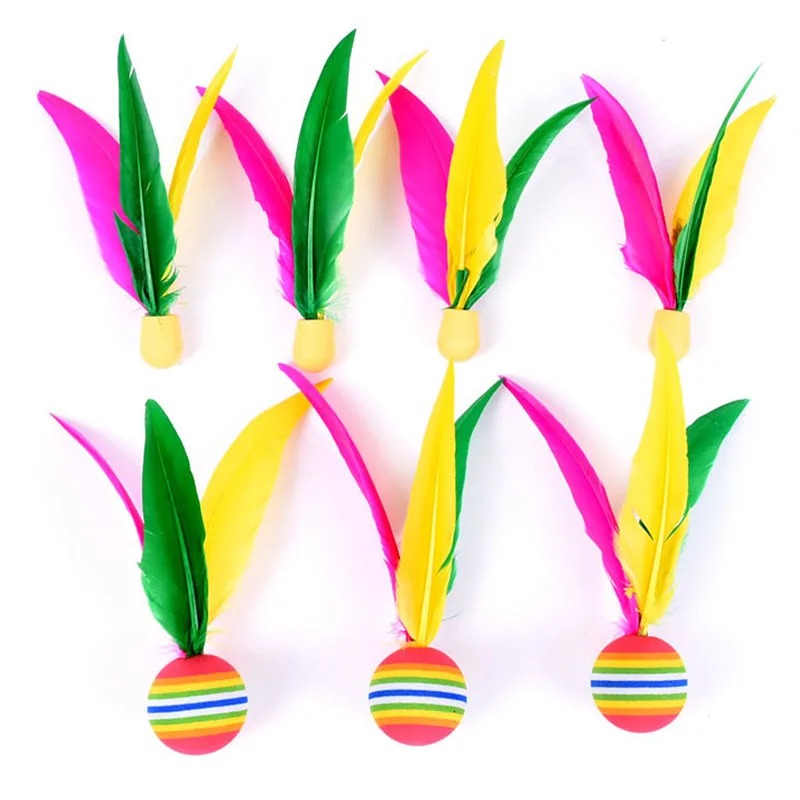 Feather Shuttlecock - 10Pcs Outdoor Badminton Balls Rubber Shuttlecock