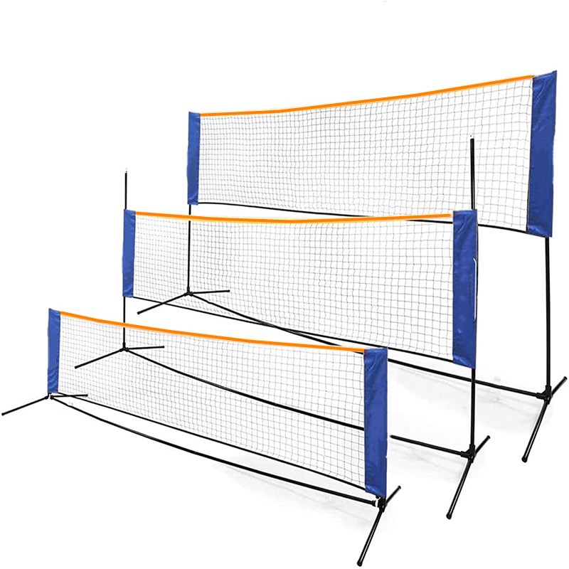 Badminton Net - Portable Adjustable Height Badminton Net Rack