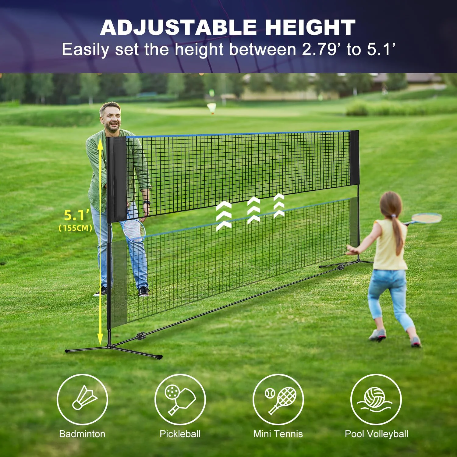 Height Steel 10FT Multi Sport  - огляд і ціна Badminton Net