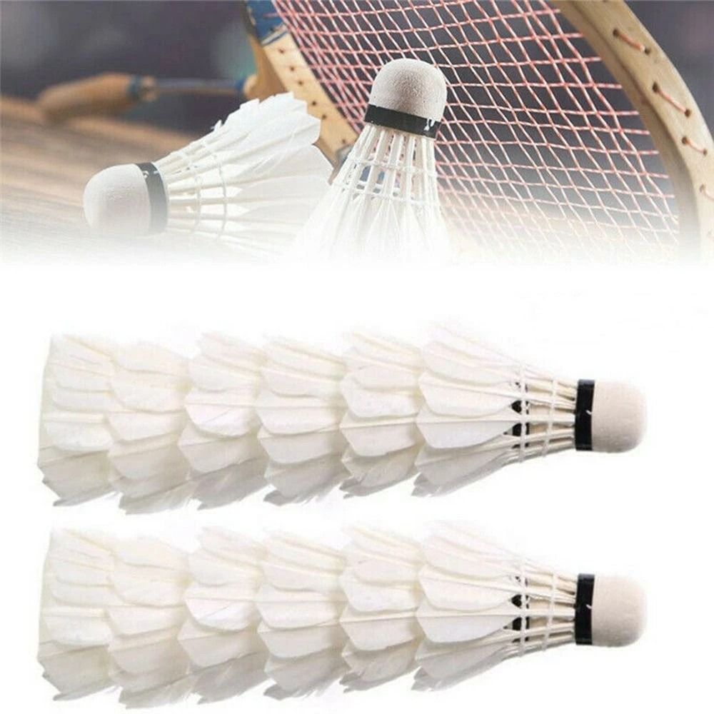3/6/12Pcs New White Badminton  - огляд і ціна Feather Shuttlecock