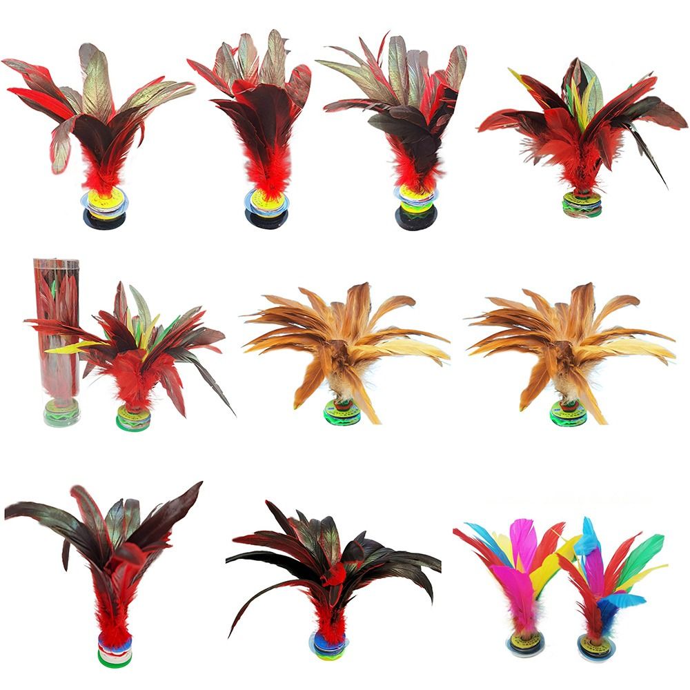 2pcs Colorful Foot Sports Outd - огляд і ціна Feather Shuttlecock
