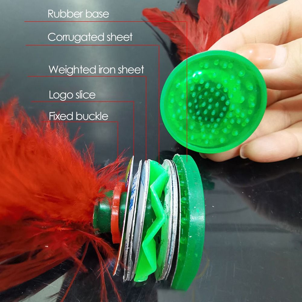 2pcs Colorful Foot Sports Outd - огляд і ціна Feather Shuttlecock